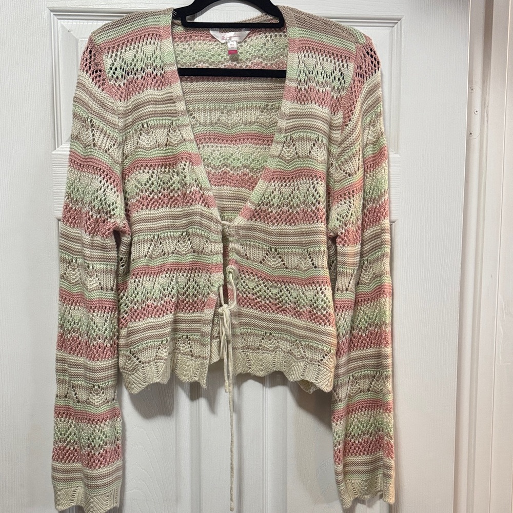 No Boundaries Multicolor Knit Cardigan